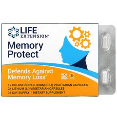 Формула поддержки памяти и когнитивного здоровья, Memory Protect, Life Extension, 36 капсул купить в Киеве и Украине