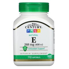 Природный витамин Е - 400 21st Century (Vitamin E) 110 капсул купить в Киеве и Украине