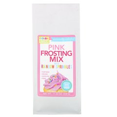 Смесь для розовой глазури с радужными брызгами, Pink Frosting Mix with Rainbow Sprinkles, ColorKitchen, 318 г купить в Киеве и Украине
