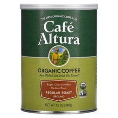 Cafe Altura, Органічна кава, звичайної обсмажування, середньої обсмажування, мелена, 12 унцій (340 г)