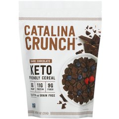 Catalina Crunch, Кето-злаки, темный шоколад, 9 унций (255 г) купить в Киеве и Украине