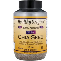 Белые семена чиа Healthy Origins (White Chia Seed) 454 г купить в Киеве и Украине