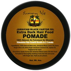 Sunny Isle, Ямайское черное касторовое масло, пищевая помада для очень темных волос, 4 унции купить в Киеве и Украине