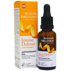 Интенсивная защита с витамином С, антиоксидантное масло, Avalon Organics, 1 унция (30 мл) купить в Киеве и Украине