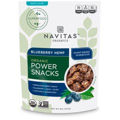 Енергетична закуска з чорницею і конопляним насінням Navitas Organics 227 г