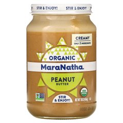Органическое арахисовое масло, сливочное, MaraNatha, 16 унций (454 г) купить в Киеве и Украине