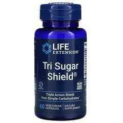 Добавка для зниження цукру в крові, Tri Sugar Shield, Life Extension, 60 капсул