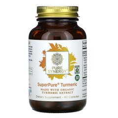 Органічний екстракт куркуми The Synergy Company (Organic superpure turmeric extract) 500 мг 60 капсул