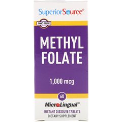 Метилфолат Superior Source (Methyl Folate) 1000 мкг 60 таблеток купить в Киеве и Украине