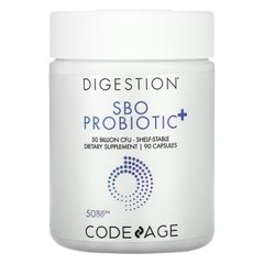 CodeAge, Digestion, SBO Probiotic +, 50 миллиардов КОЕ, 90 капсул купить в Киеве и Украине
