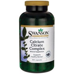 Комплекс цитрату кальцію, Calcium Citrate Complex, Swanson, 250 мг, 300 капсул