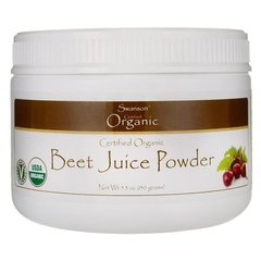 Сертифікований органічний порошок бурякового соку, Certified Organic Beet Juice Powder, Swanson, 150 г