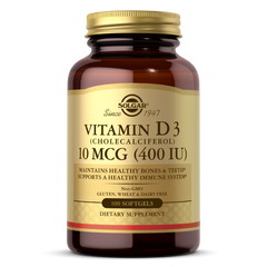 Вітамін Д3 Solgar (Vitamin D3) 400 МО 100 капсул