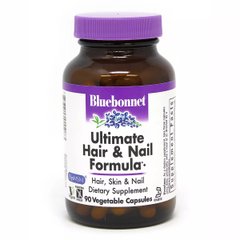 Остаточна формула для волосся і нігтів Bluebonnet Nutrition (Ultimate Hair & Nail Formula) 90 гелевих капсул