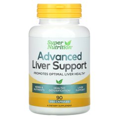 Super Nutrition, Advanced Liver Support, покращена підтримка печінки, 90 вегетаринських капсул
