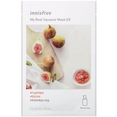 Маска, My Real Squeeze Mask EX, Fig, Innisfree, 1 лист, 20 мл