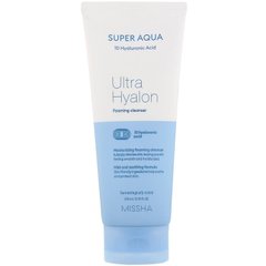 Очищающая пенка, Super Aqua Ultra Hyalon, Missha, 200 мл купить в Киеве и Украине