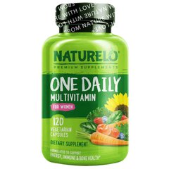 Полівітаміни для жінок, One Daily Multivitamin for Women, NATURELO, 120 вегетаріанських капсул