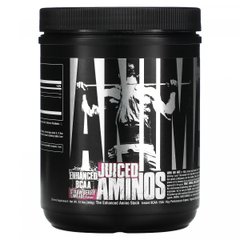 Animal Juiced Aminos, удосконалені амінокислоти з розгалуженим ланцюгом, полуниця-лайм, Universal Nutrition, 358 г