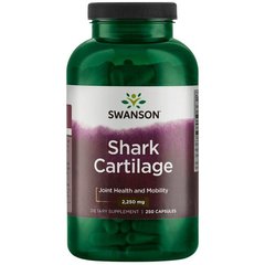Акулий хрящ, Shark Cartilage, Swanson, 750 мг, 250 капсул купить в Киеве и Украине