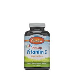 Дитячий вітамін С жувальний, Kid's Chewable Vitamin C, Carlson Labs, 250 мг, 120 таблеток