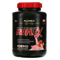 Ізолят сироваткового протеїну ALLMAX Nutrition (Isoflex) 2270 г полуниця