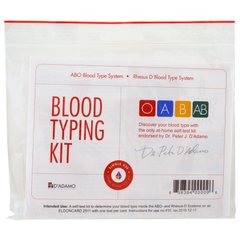 Набор для теста типа крови, D'adamo, 1 набор для легкого самостоятельного тестирования купить в Киеве и Украине