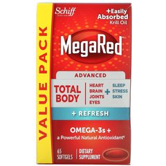 Schiff, MegaRed, Advanced Total Body + Refresh, 65 мягких таблеток купить в Киеве и Украине