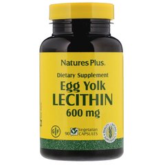 Лецитин из яичного желтка Nature's Plus (Egg Yolk Lecithine) 600 мг 90 капсул купить в Киеве и Украине