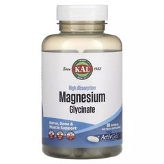 Магній Гліцинат високої засвоюваності KAL (High Absorption Magnesium Glycinate) 315 мг 90 желатинових капсул