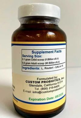 Пробиотический порошок Л. Реутери Custom probiotics (L .Reuteri Probiotic Powder) 50 г купить в Киеве и Украине