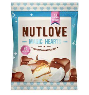 Пралине с кокосом и миндалем Allnutrition (Nut Love Magic Hearts Coconut Almond Pralines) 100 г купить в Киеве и Украине