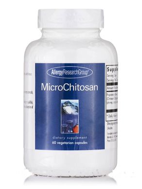 Мікрочітозан, MicroChitosan, Allergy Research Group, 60 вегетаріанських капсул