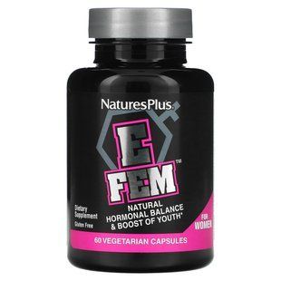 Витамины для женщин гормональный баланс Nature's Plus (E Fem for Women) 60 капсул купить в Киеве и Украине