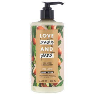 Лосьйон для тіла Shea Velvet, &laquo;Масло ши і сандал&raquo;, Love Beauty and Planet, 400 мл