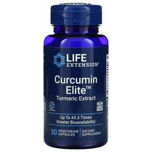 Элитный куркумин, экстракт куркумы, Curcumin Elite, Life Extension, 30 вегетарианских капсул купить в Киеве и Украине