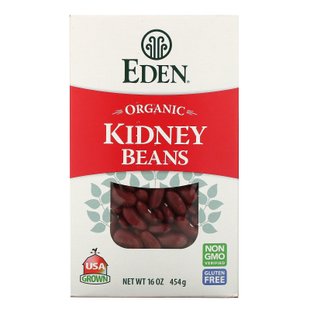 Фасоль органическая Eden Foods (Kidney Beans) 454 г купить в Киеве и Украине