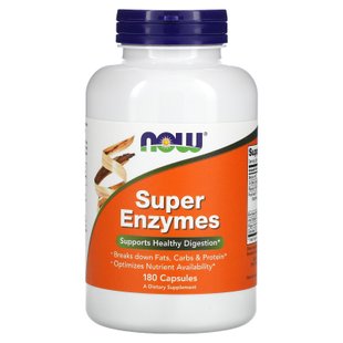 Суперферменты Now Foods (Super Enzymes Formulated with Bromelain) 180 капсул купить в Киеве и Украине