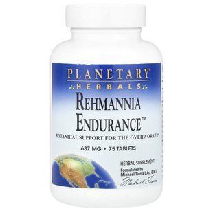 Planetary Herbals, Rehmannia Endurance&trade;, 75 Tablets