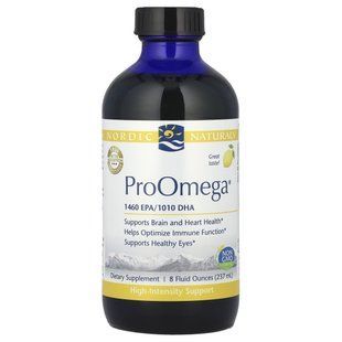 Омега с лимонным вкусом Nordic Naturals (ProOmega) 237 мл купить в Киеве и Украине