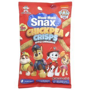 Hot Kid, Mum-Mum Snax&trade;, Chickpea Crisps, Paw Patrol&trade;, Ages 2+, Apple Cinnamon, 2.12 oz (60 g)