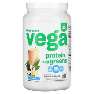 Белки и зелень, со вкусом ванили, Vega, 26,8 унц. (760 г) купить в Киеве и Украине