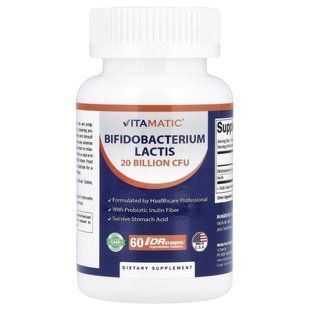 Vitamatic, Bifidobacterium Lactis, 60 DRcaps&reg; Hypromellose Capsules