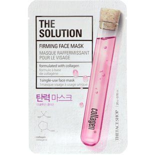 Solution, strengthening face mask, The Face Shop, 1 disposable face mask.