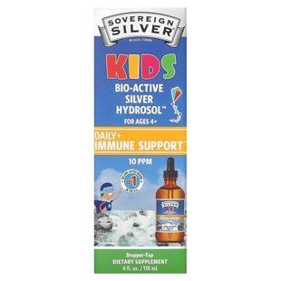 Silver hydrosol for children colloidal silver bioactive immune support Sovereign Silver (Silver Hydrosol) 118 ml