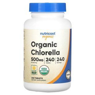 Nutricost, Organic Chlorella, 500 mg, 240 Tablets купить в Киеве и Украине