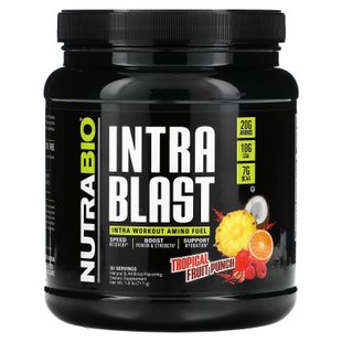 Аминокислотный комплекс для тренировок NutraBio Labs (Intra Blast Intra Workout Amino Fuel) 720 г со вкусом фруктового пунша купить в Киеве и Украине