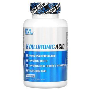 EVLution Nutrition, Hyaluronic Acid, 200 mg, 30 Veggie Capsules купить в Киеве и Украине