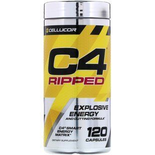 C4 Ripped, explosive energy, Cellucor, 120 capsules.