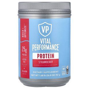 Vital Proteins, Vital Performance Protein, клубника, 1,68 фунта (761 г) купить в Киеве и Украине